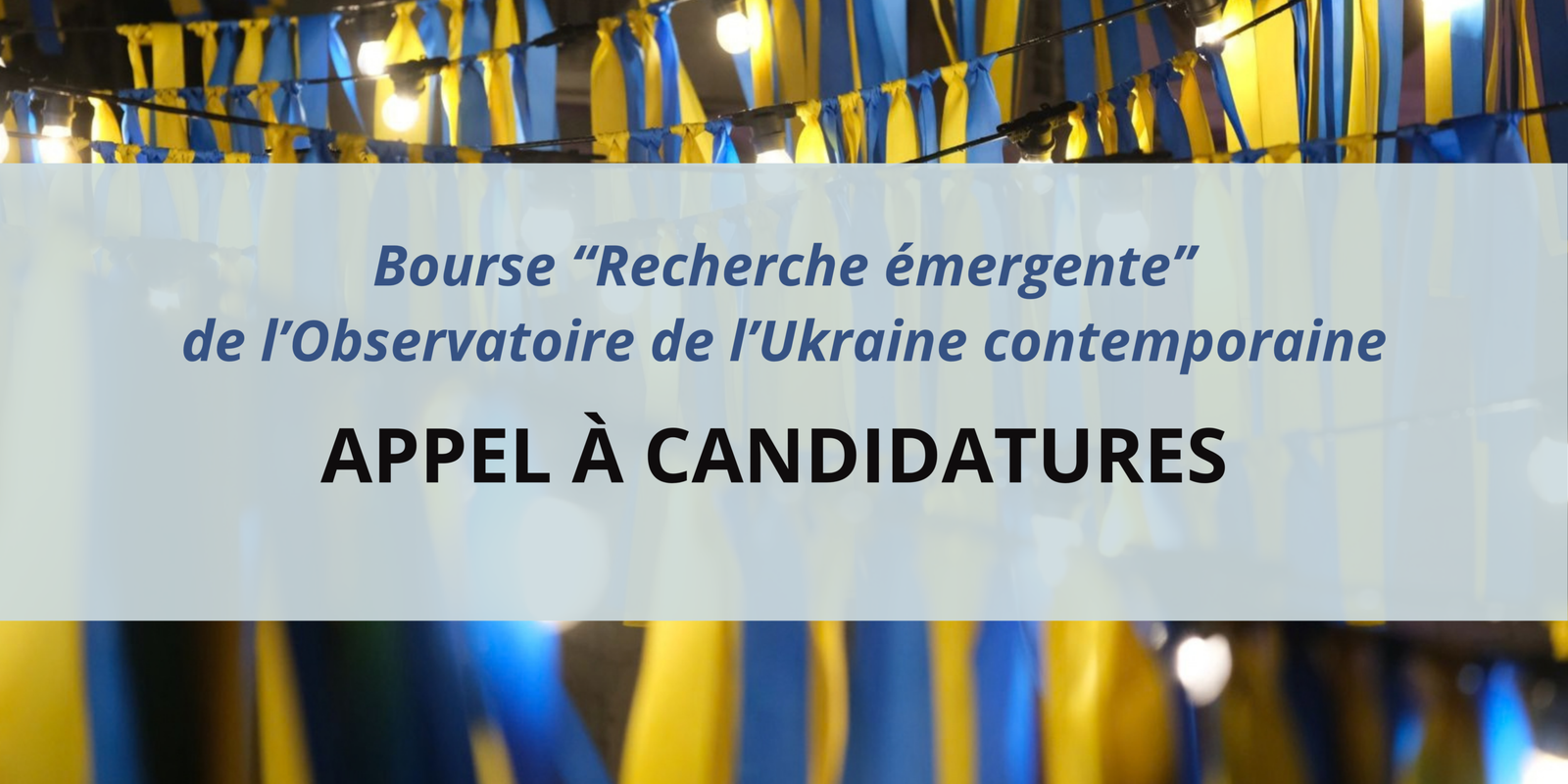 Appel à Candidatures – Bourse de recherche « Recherche émergente »